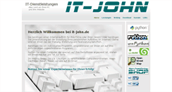 Desktop Screenshot of it-john.de